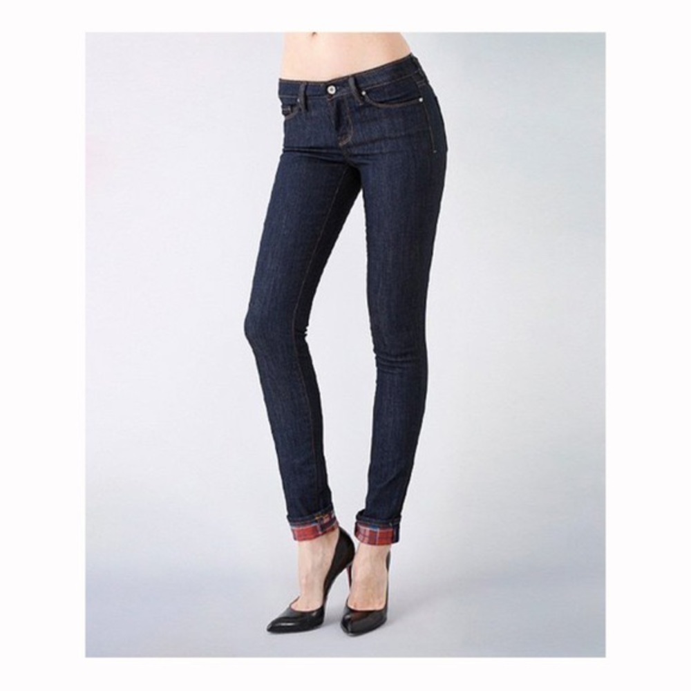 Big Star Scotland Plaid Accent Alex Skinny Jeans size 28
